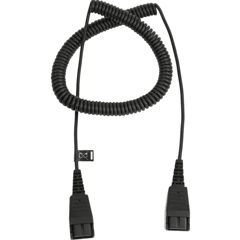 QD Cord to RJ45, coiled, 0,5 - 2m, only in connection with Jabra BIZ 2400 balanced on Siemens Openstage