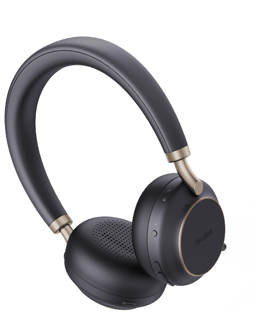 YEALINK - BH76 - Stereo BT Headset with USB-C dongle + ANC (MS Certified) (Black) (Supports Wireless Charging)