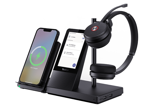 YEALINK - WH66 - Stereo Prem Dect Wireless Headset with Base (Micro USB) (MS Certified) (Black) YEALINK - WH66 - Stereo Prem Dect Wireless Headset with Base (Micro USB) (MS Certified) (Black)