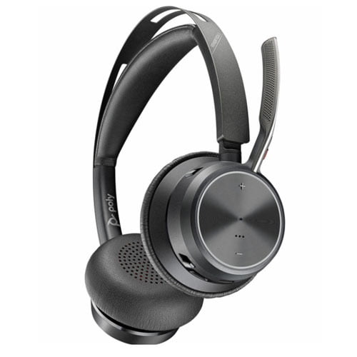 Voyager Focus 2 UC - STEREO Bluetooth headset with Active Noise Cancelling (ANC) USB-A (with Charge Stand)