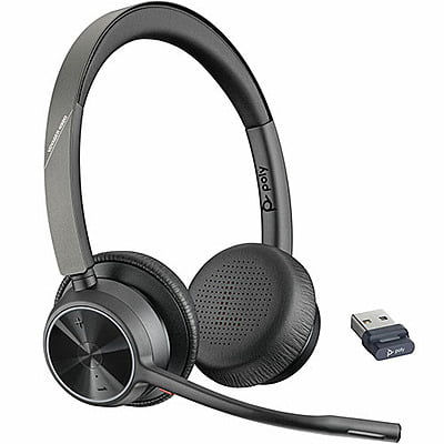 VOYAGER 4320 UC - STEREO Bluetooth Headset with USB-A dongle and Charge Stand