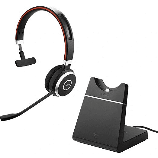 Jabra Evolve 65 SE MONO Headset with Link380a (USB-A) (UC) (with Stand)