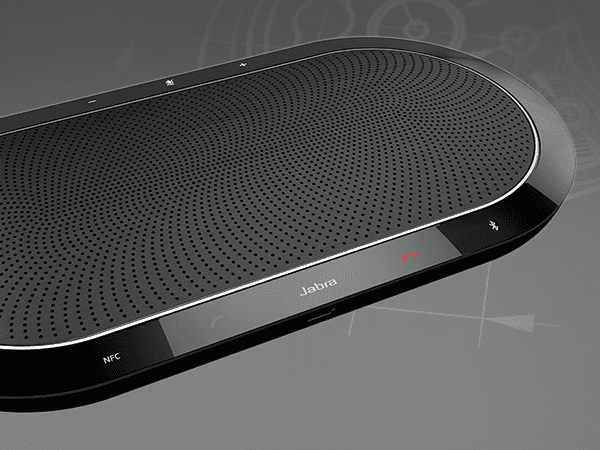 Jabra SPEAK™ 8p  AUX connections, powerful loudspeaker, ZoomTalk microphones (6), Plug&Play, mute and volume button, USB charge out port, Kensington lock secure slot