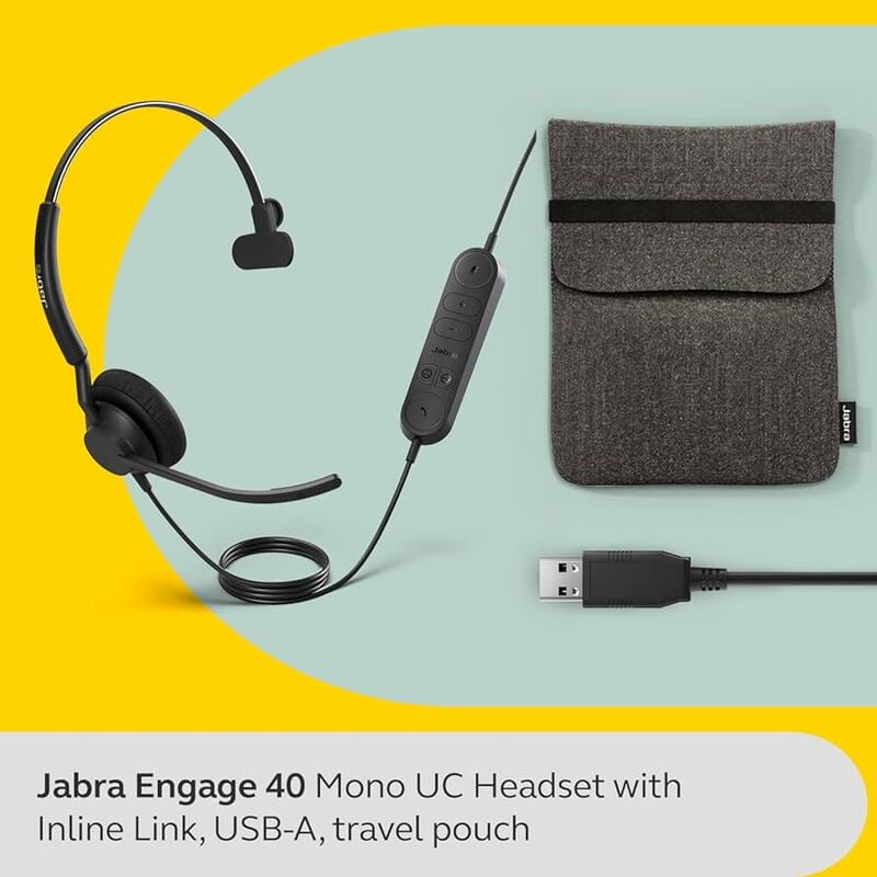 Jabra Engage 40 - (Inline Link) USB-C MS Mono