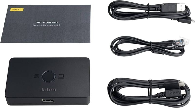 Jabra Link 950 USB-A, USB-A & USB-C cord included Jabra Link 950 USB-A, USB-A & USB-C cord included