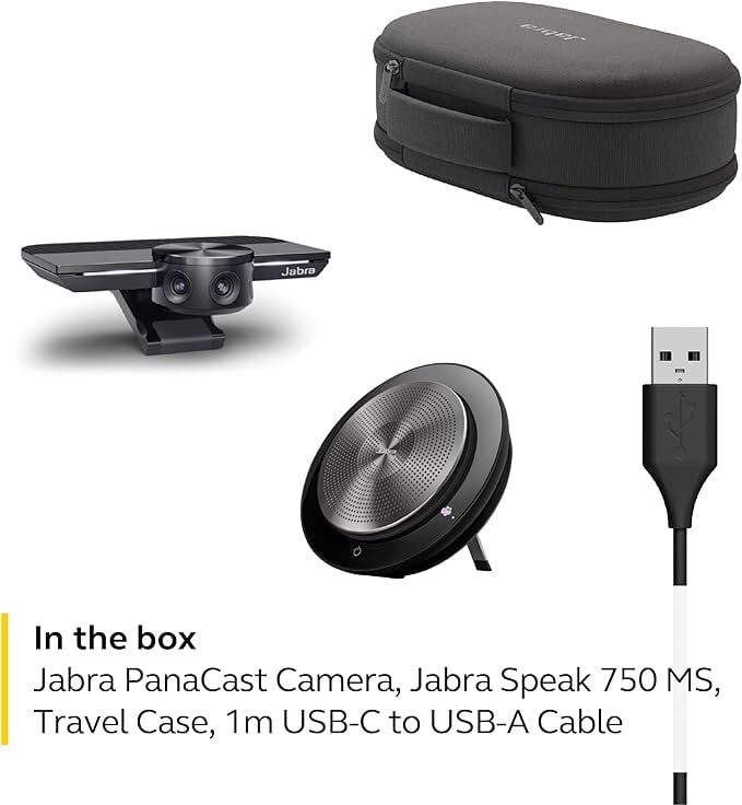 Jabra Panacast Meet Anywhere PLUS (Panacast Camera, Speak 750-MS, 1m cable, Tabel Stand, Case)