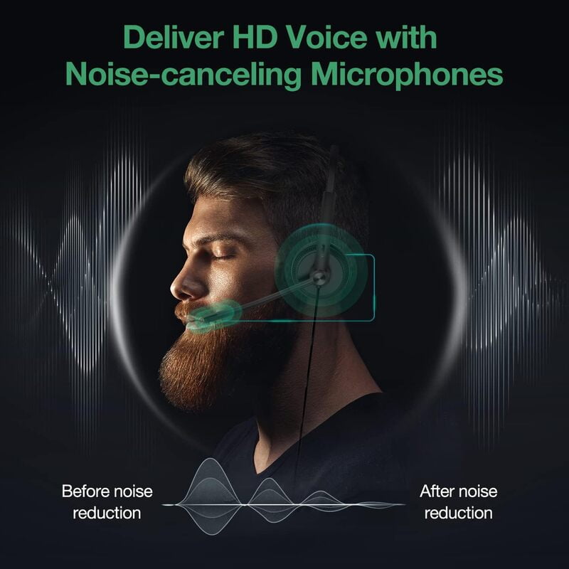 YEALINK - UH34 SE - Stereo Corded Headset (USB-C + 3.5mm) (MS Certified) (Leatherette)