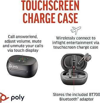 Voyager Free 60+ UC with Touchscreen Charge case USB-A White Voyager Free 60+ UC with Touchscreen Charge case USB-A White