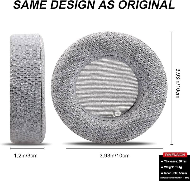 Light Gray Ear Cushion for BH72 (1 Pair)