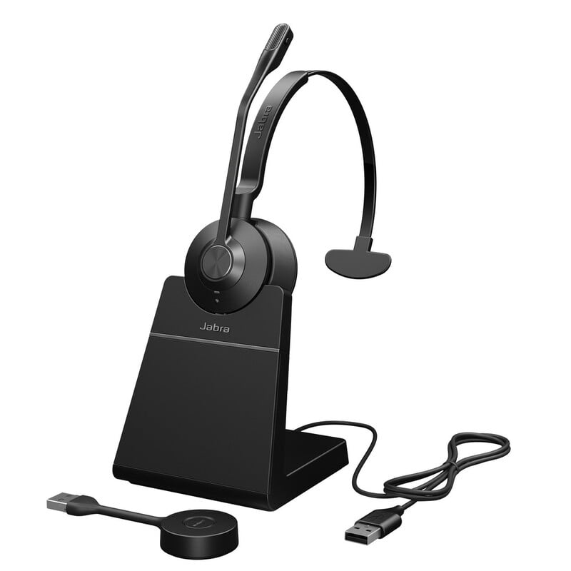 Jabra Engage 55 UC MONO USB-A with Charging Stand, EMEA/APAC