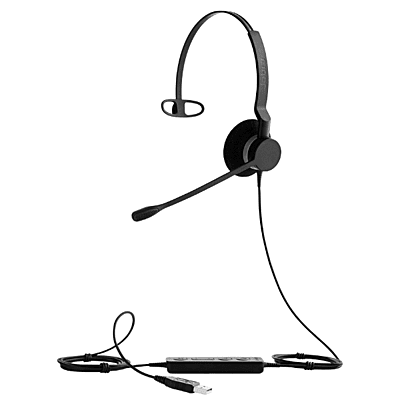 Jabra BIZ™ 2300 MONO Balanced Type: 82 E-STD , Noice Cancelling microphone boom: FreeSpin (headband), can only be used with the connecting cord: 8800-01-89