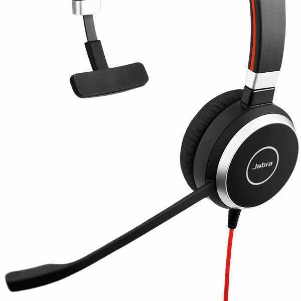 Jabra EVOLVE 40 MS MONO USB-C Headband, Noise cancelling, USB and 3.5 jack connectivity, with mute and volume control on the cord, Busylight , Discret boomarm (Microsoft optimized)