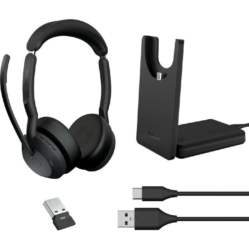Jabra Evolve2 55 Link380a UC Stereo Stand