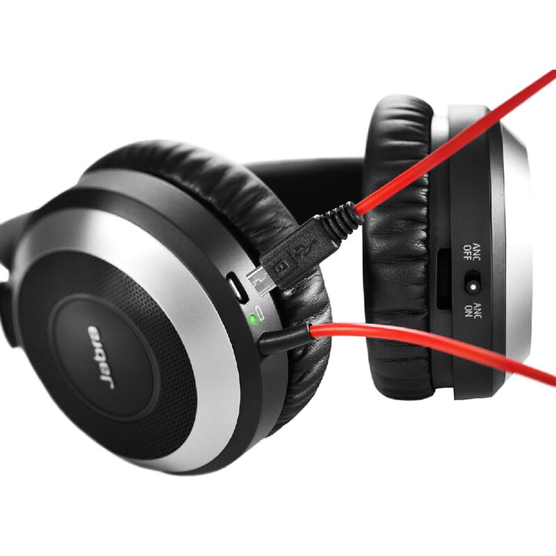 Jabra EVOLVE 80 MS STEREO USB-C Headband,ANC,USB connector,mute and volume control,Busylight,Discret boomarm,Listen-In (MS Version)