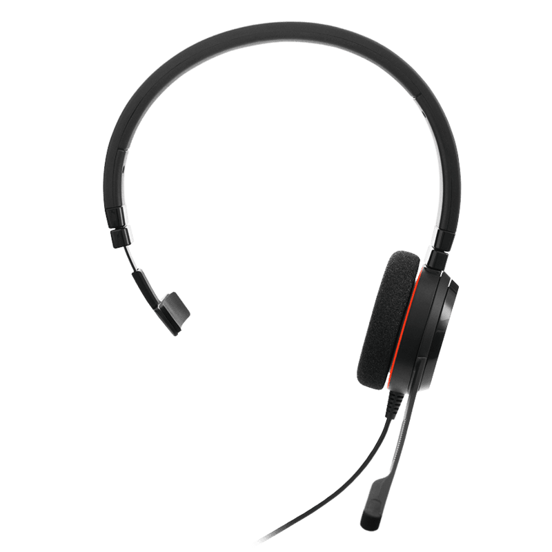 Jabra EVOLVE 20 MS MONO USB Headband Noise cancelling, with mute and volume control on the cord, Leatherette ear cushion (Microsoft optimized) (Special Edition)