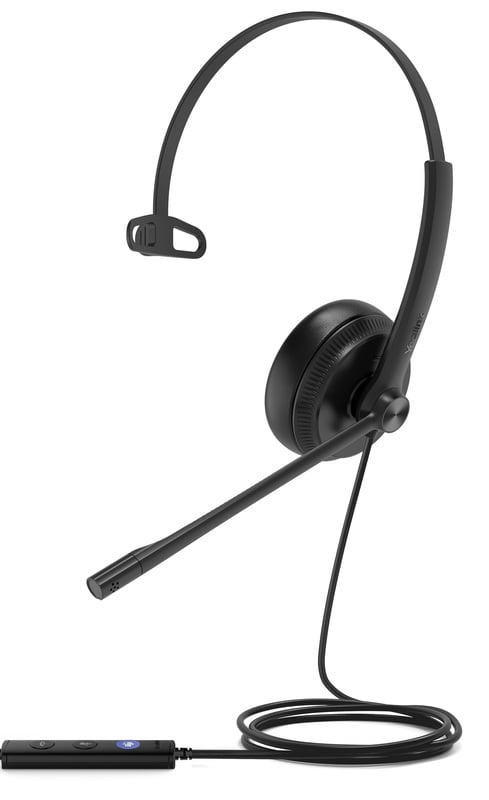 YEALINK - UH34 SE - Mono Corded Headset (USB-C + 3.5mm) (MS Certified) (Leatherette)