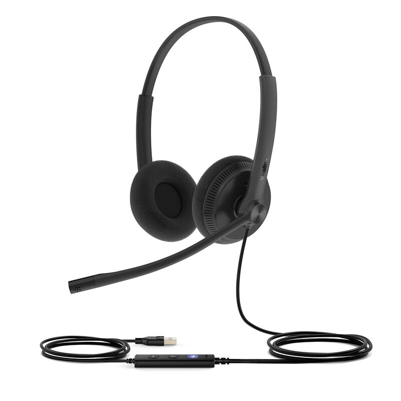 YEALINK - UH34 SE - Stereo Corded Headset (USB-A + 3.5mm) (MS Certified) (Leatherette) YEALINK - UH34 SE - Stereo Corded Headset (USB-A + 3.5mm) (MS Certified) (Leatherette)