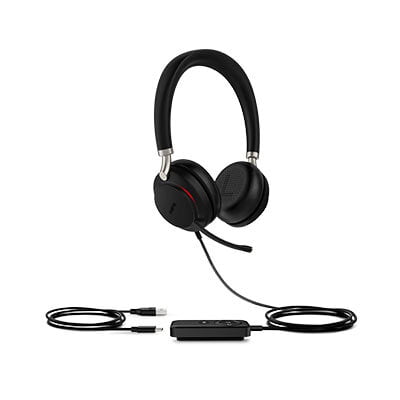 YEALINK - UH38  - Stereo Wired Headset with BT (USB-C) (MS Certified) - with battery
