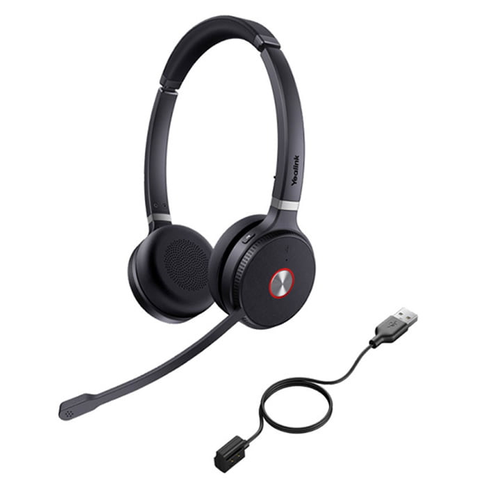 YEALINK - WHM622 - Stereo Dect Headset with charging cable for W70B/W80/W90