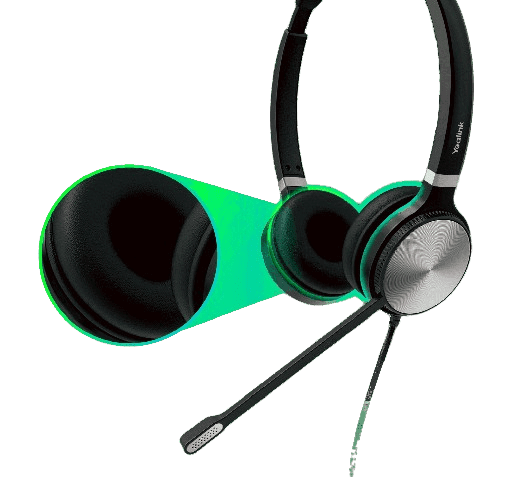 YEALINK - SPARE - UHD362 - Stereo 3.5mm Wired Headset (leatherette) YEALINK - SPARE - UHD362 - Stereo 3.5mm Wired Headset (leatherette)