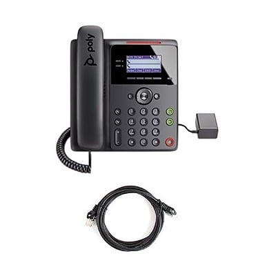 POLY EDGE B10 IP PHONE,EU (with Power Supply) (POE not supported)