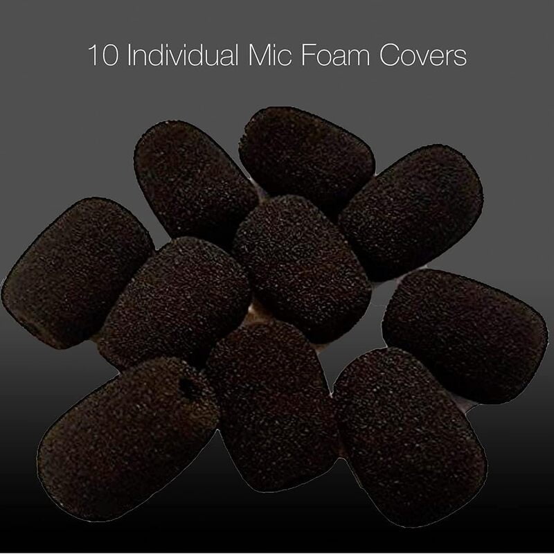 Slim Foam Mic Covers for BlueParrott B250 Series headsets (10 pcs in bag) Slim Foam Mic Covers for BlueParrott B250 Series headsets (10 pcs in bag)