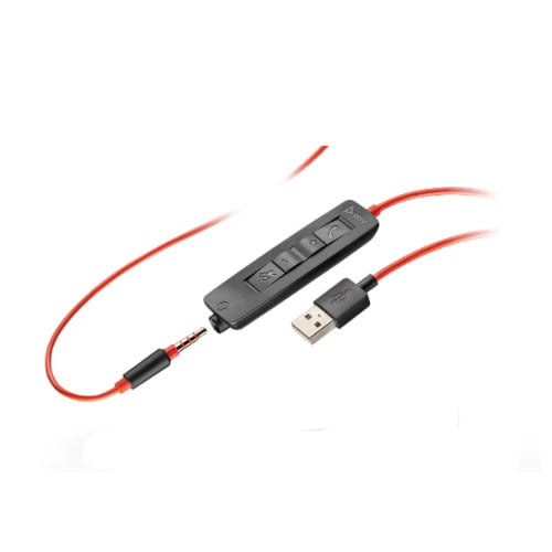 POLY BLACKWIRE 3325-M DOUBLE SIDED USB-A/3.5MM HEADSET