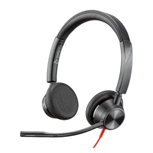 POLY BLACKWIRE 3325-M DOUBLE SIDED USB-A/3.5MM HEADSET