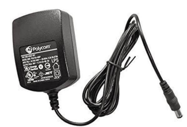 Universal Power Supply for VVX 301/311/401/411/501/601.  1-pack, 48V, 0.52A, Continental Europe power plug.