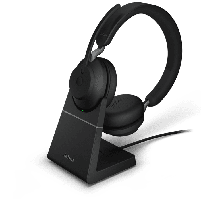 Jabra Evolve2 65 STEREO Headset with Link380c (USB-C) (MS Version) (with Stand)