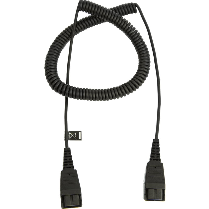 Extension cord, QD to QD, coiled, 0,5 - 2 meters