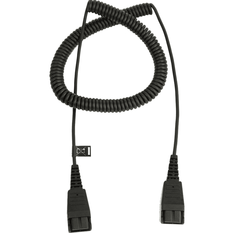 Extension cord, QD to QD, coiled, 0,5 - 2 meters
