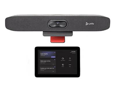 Poly Small Room Kit includes: Poly Studio R30 USB video bar, GC8 touch controller, Cable 10m USB3.1 A to C, Pwr cord Type C,CE 7/7. Order Poly room PC separately. Mtce required in APAC.