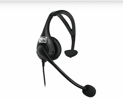 BlueParrott VR12 HDST, Leatherette cushion (installed), 1 x Mic foam (installed), QSG, Warning and Warranty sheets