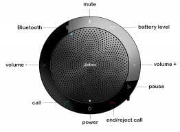 "Jabra SPEAK™ 510 MS Wideband, Bluetooth (up to 100 meters), Microsoft optimized Version B: incl. Smart Button activated via Jabra Direct" "Jabra SPEAK™ 510 MS Wideband, Bluetooth (up to 100 meters), Microsoft optimized Version B: incl. Smart Button activated via Jabra Direct"
