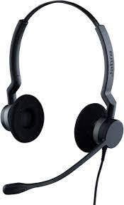 Jabra BIZ™ 2300 USB Stereo, Type: 82 E-STD, Microphone boom: FreeSpin (headband), USB connector, with mute-button and volume control on the cord