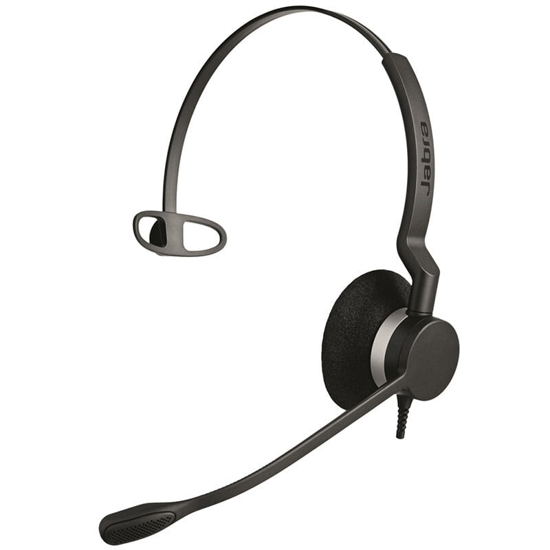 Jabra BIZ™ 2300 USB MONO, Type: 82 E-STD, Microphone boom: FreeSpin (headband), USB connector, with mute-button and volume control on the cord, Microsoft optimized