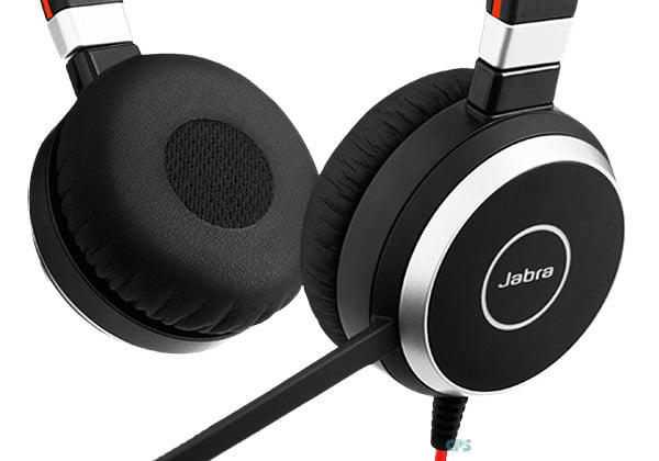 Jabra EVOLVE 40 UC STEREO USB-A Headband, Noise cancelling, USB and 3.5 jack connectivity, with mute and volume control on the cord, Busylight , Discret boomarm
