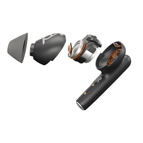 VOYAGER FREE 60+ UC WITH TOUCHSCREEN CHARGE CASE, (COMPUTER, MOBILE & 3.5MM), UC VERSION, USB-C, TRUE WIRELESS EARBUDS, BLACK