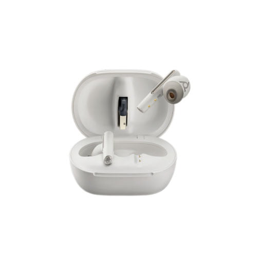 VOYAGER FREE 60 UC WITH BASIC CHARGE CASE, (COMPUTER & MOBILE), MS VERSION, USB-C, TRUE WIRELESS EARBUDS, WHITE