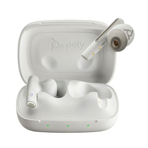 VOYAGER FREE 60 UC WITH BASIC CHARGE CASE, (COMPUTER & MOBILE), UC VERSION, USB-A, TRUE WIRELESS EARBUDS, WHITE