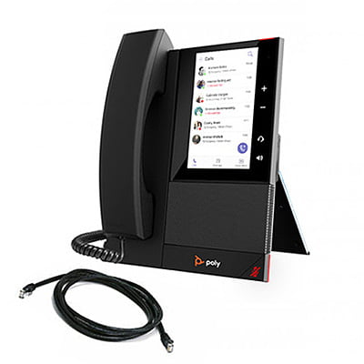 CCX 400 Business Media Phone. Microsoft Teams/SFB. PoE only. Ships without power supply