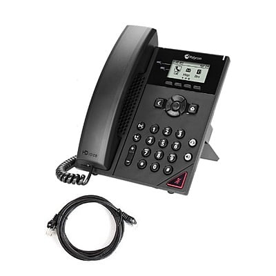 OBi Edition VVX 250 4-line Desktop Business IP Phone with dual 10/100/1000 Ethernet ports. PoE only. Ships without power supply.