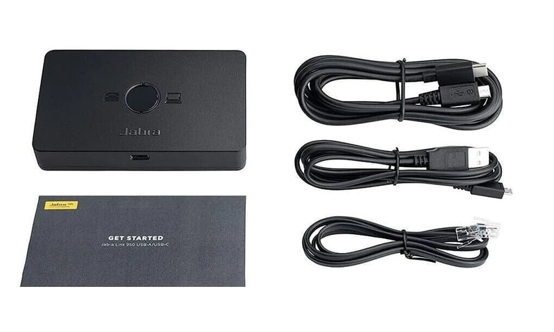 Jabra Link 950 USB-C, USB-A & USB-C cord included Jabra Link 950 USB-C, USB-A & USB-C cord included