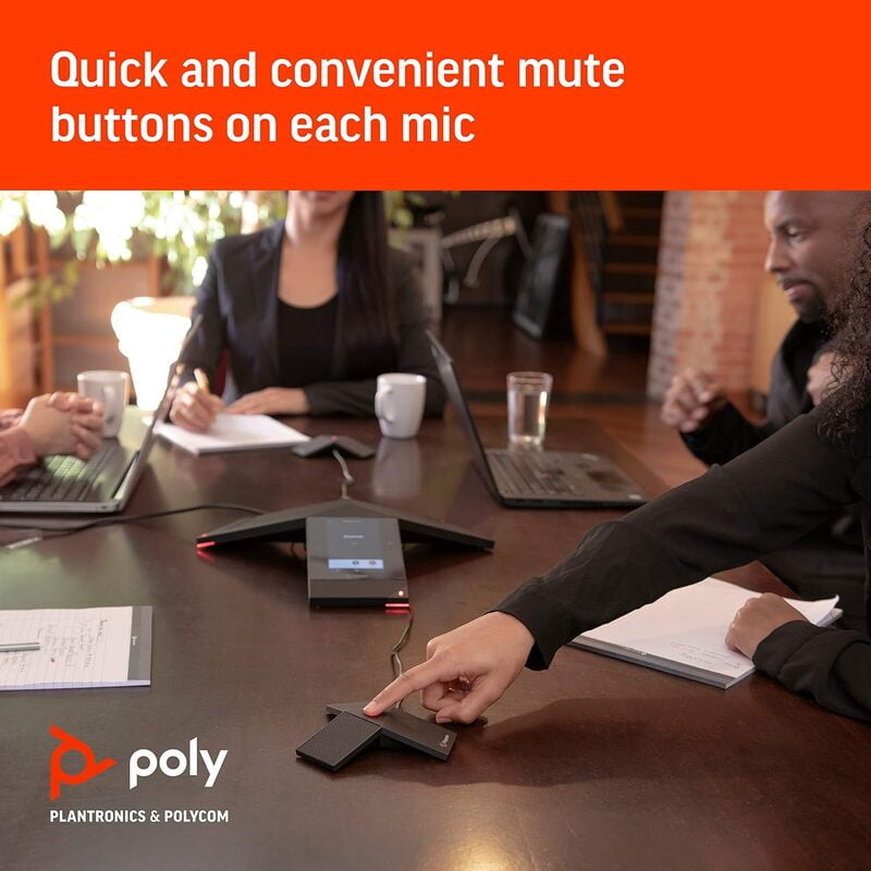 Polycom Expansion Microphone: Contains one analog Microphone Array and one 7.6m/25' RJ11 cable. Compatible with Poly Studio USB and RP Debut. (replaced by 2200-87840-001)